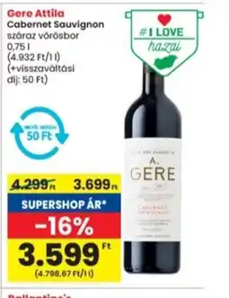 Interspar Gere Attila Cabernet Sauvignon ajánlat