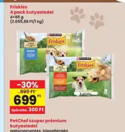 Interspar Friskies 4 pack kutyaeledel ajánlat