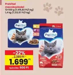 Interspar PreVital macskaeledel ajánlat
