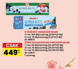 Interspar SPAR visszazárhat mélyhűtő tasak ajánlat