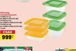 Interspar Műanyag tároldobozszett ajánlat