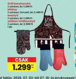 Interspar Grill konyharuha ajánlat