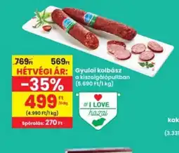 Interspar Gyulai kolbász ajánlat