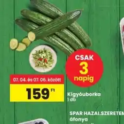 Interspar Kígyuborka ajánlat