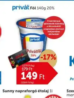 PRIVÁT Privát Föl ajánlat