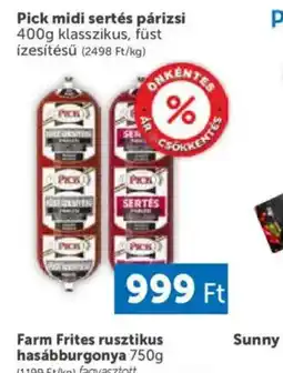 PRIVÁT Pick midi sertés párizsi ajánlat