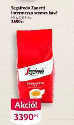 EcoFamily Segafredo Zanetti Intermezzo szemes kávé ajánlat
