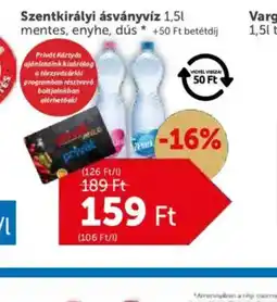 PRIVÁT Szentkirályi ásványvíz ajánlat