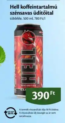 EcoFamily Hell koffeintartalmú, szénsavas üdítőital ajánlat