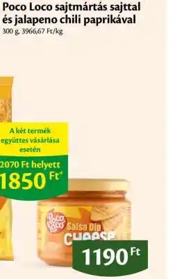 EcoFamily Poco Loco sajtmártás sajttal és jalapeno chili paprikával ajánlat