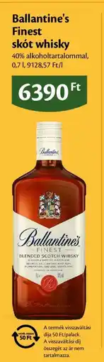 EcoFamily Ballantine's Finest skót whisky ajánlat