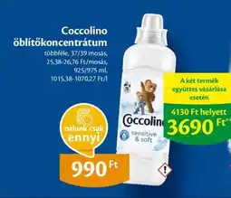 EcoFamily Coccolino öblítőkoncentrátum ajánlat