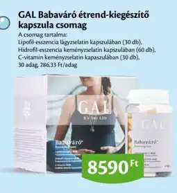 EcoFamily GAL Babaváró étrend-kiegészítő kapszula csomag ajánlat