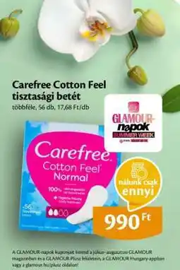 EcoFamily Carefree Cotton Feel tisztasági betét ajánlat