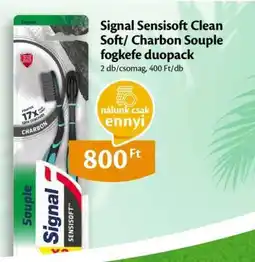 EcoFamily Signal Sensisoft Clean Soft/ Charbon Souple fogkefe duopack ajánlat