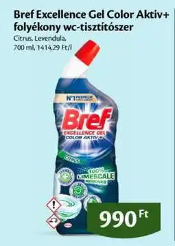 EcoFamily Bref Excellence Gel Color Aktiv+ folyékony wc-tisztítószer ajánlat