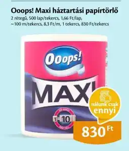 EcoFamily Ooops! Maxi háztartási papírtörlő ajánlat