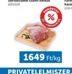 PRIVÁT Sertéscomb csont nélkül ajánlat