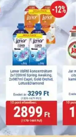 PRIVÁT Lenor öblítő koncentrátum ajánlat