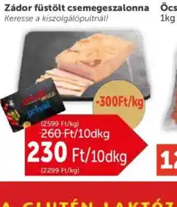 PRIVÁT Zádor füstölt csemegeszalonna ajánlat