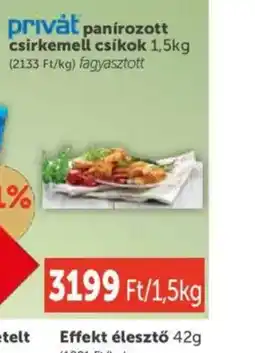 PRIVÁT Privát panírozott csirkemell csíkok ajánlat