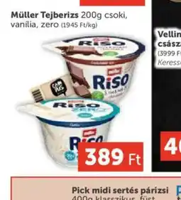 PRIVÁT Müller Tejberizs ajánlat