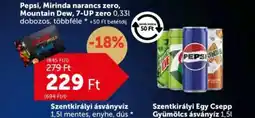 PRIVÁT Pepsi, Mirinda narancs zero, Mountain Dew, 7-UP zero ajánlat