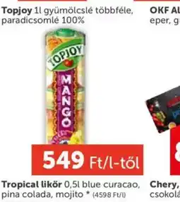 PRIVÁT Topjoy gyümölcslé ajánlat