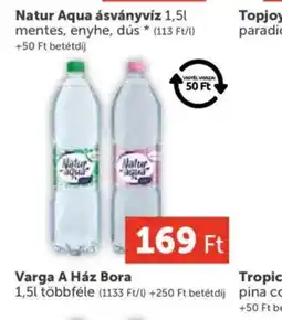 PRIVÁT Natur Aqua ásványvíz ajánlat