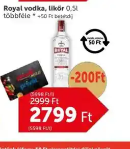 PRIVÁT Royal vodka, likőr ajánlat