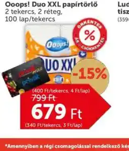PRIVÁT Ooops! Duo XXL papírtörlő ajánlat