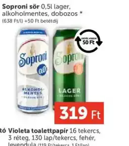 PRIVÁT Soproni sör ajánlat