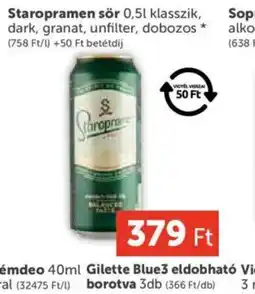 PRIVÁT Staropramen sör ajánlat