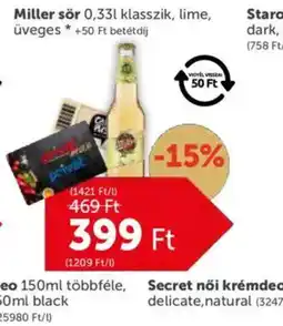 PRIVÁT Miller sör ajánlat