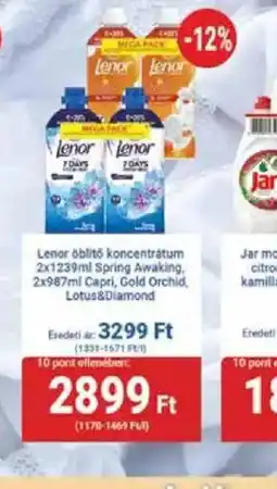 PRIVÁT Lenor öblítő koncentrátum ajánlat