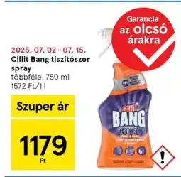 Tesco Cillit Bang tisztítószer-spray ajánlat