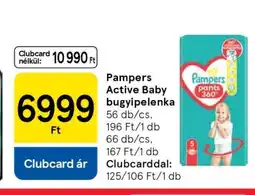 Tesco Pampers Active Baby bugyipelenka ajánlat