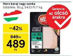 Tesco Herz karaj vagy sonka ajánlat