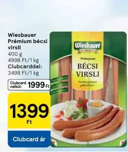 Tesco Wiesbauer Prémium bécsi virsli ajánlat