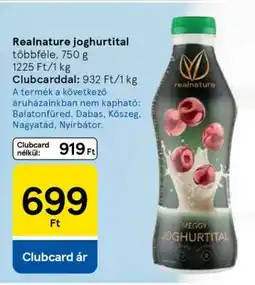 Tesco REALNATURE JOGHURTITAL ajánlat