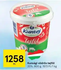 Tesco Kunsági vödrös tejföl ajánlat