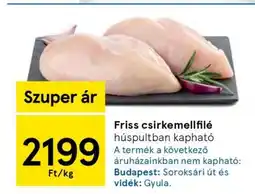 Tesco Friss csirkemellfilé ajánlat