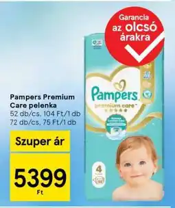 Tesco Pampers Premium Care pelenka ajánlat