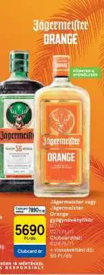 Tesco Jägermeister vagy Jägermeister Orange gyógynövénylikőr ajánlat