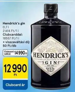 Tesco Hendrick's Gin ajánlat