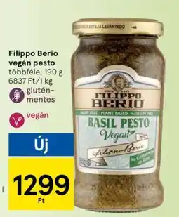 Tesco Filippo Berio vegán pesto ajánlat