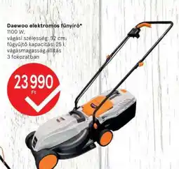Tesco Daewoo elektromos fűnyíró ajánlat
