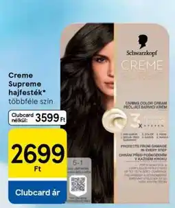 Tesco SCHWARZKOPF CREME SUPREME HAJFESTÉK ajánlat
