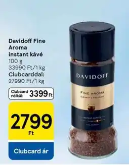 Tesco Davidoff Fine Aroma instant kávé ajánlat