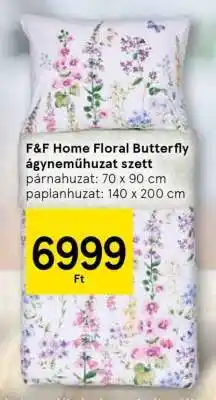 Tesco F&F Home Floral Butterfly ágyneműhuzat szett ajánlat